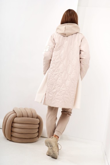 Długi płaszcz z kołnierzykiem Velsatino