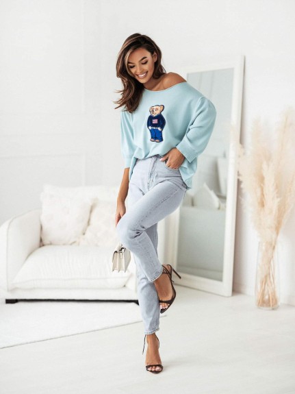 Sweter damski z naszywką Cocomore TEDI