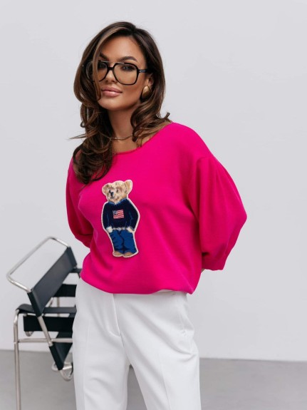 Sweter damski z naszywką Cocomore TEDI