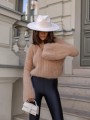 Sweter super kid moher Yarn Aurelia karmelowy