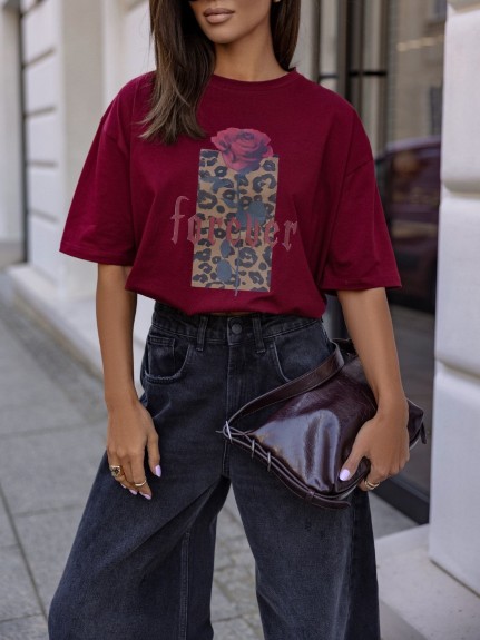 Damski t-shirt z nadrukiem Cocomore Forever