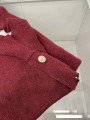 Sweter damski z półgolfem nietoperz Cocomore bordowy