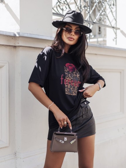 Damski t-shirt z nadrukiem Cocomore Forever