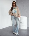 Bluza damska oversize Positano Me Gusta beżowa