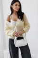 Sweter kardigan damski premium z kid moheru i wełny merino Palermo żółty