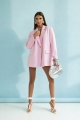Jasnoróżowa marynarka oversize damska Me Gusta – elegancka i stylowa