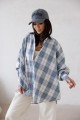 Koszula damska oversize w kratę Me Gusta
