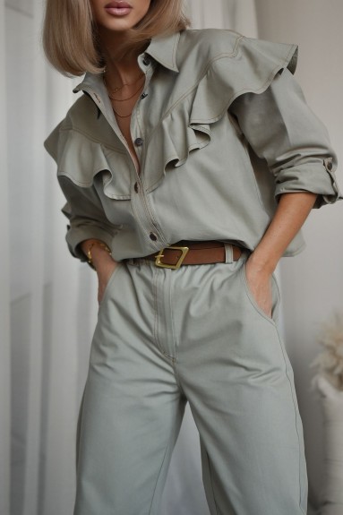 Komplet kurtka i spodnie XANA khaki 