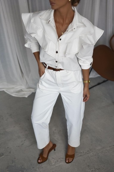 Komplet kurtka i spodnie XANA biały