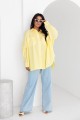 Żółta koszula damska oversize Me Gusta