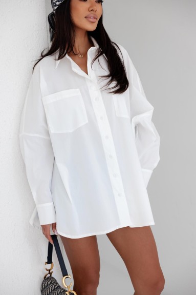 Biała koszula damska oversize Me Gusta