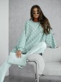 Bluza damska oversize Me Gusta w groszki