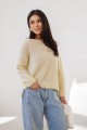 Sweter damski z alpaki superfine Dolly żółty