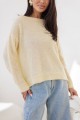 Sweter damski z alpaki superfine Dolly żółty