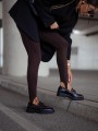 Czekoladowe legginsy damskie z wysokim stanem Me Gusta