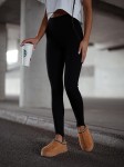Czarne legginsy damskie z wysokim stanem Me Gusta
