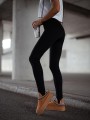 Czarne legginsy damskie z wysokim stanem Me Gusta
