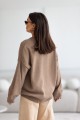 Sweter damski oversize wełniany fango Madame Sue