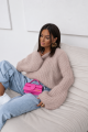Sweter super kid moher Yarn Aurelia brudny róż