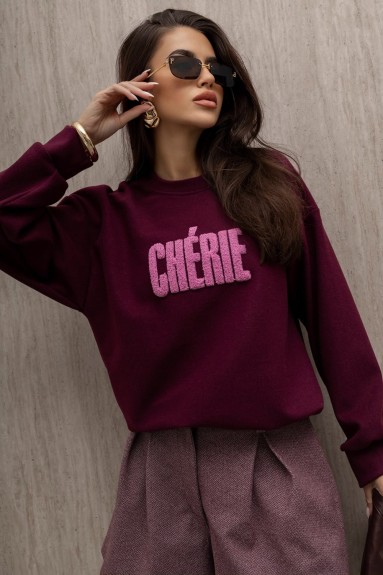 Bluza damska Cherie XANA bordowa